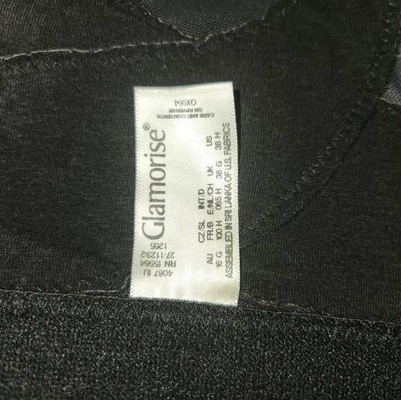 Glamorise Women's MagicLift Front Close Posture Back Support Bra #1265 Size 38H - Picture 4 of 12